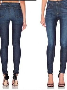 Rag & Bone Dark Blue Skinny High Rise Jeans Womens size 30